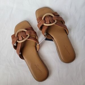 Universal Thread Ramona Cognac Slide Sandals